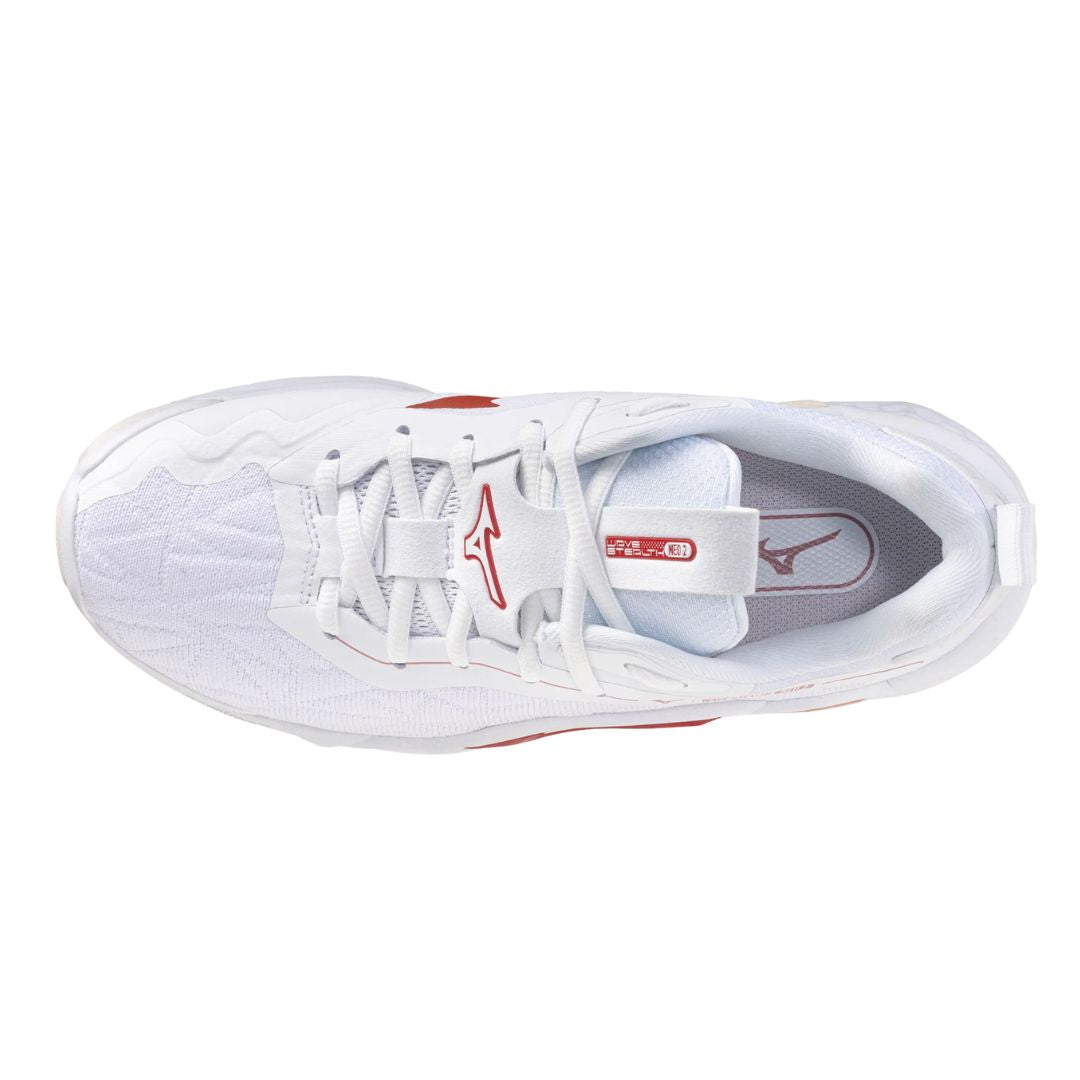 Mizuno Wave Stealth Neo 2 Wide Womens White Rose