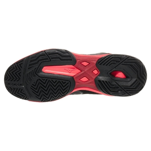 Mizuno Wave Exceed Light 2 AC Wide MEN Black Orange Pickleball Shoes