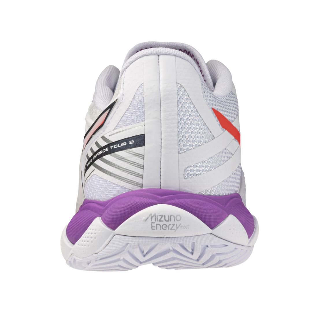 Mizuno Wave Enforce Tour 2 Women White Orange Purple