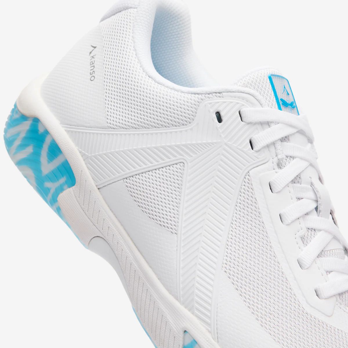 Dragonfly 2 White / Ice Blue - Indoor Pickleball Shoe