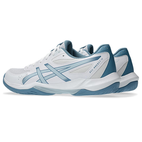 Asics Gel Rocket 12 Men White Cool Grey Pickleball Shoe
