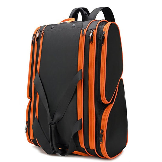 Premium Large Pickleball Bag – Black & Orange