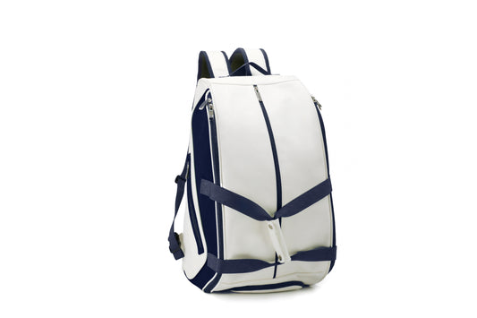 Premium Large Pickleball Bag – White & Navy