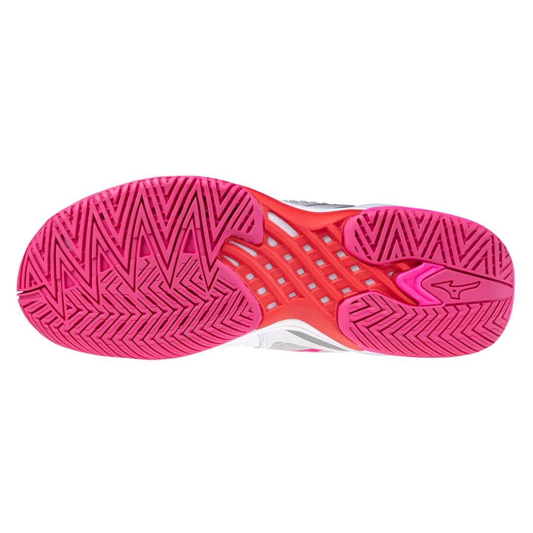 Mizuno Wave Exceed Tour 6 AC Women White Pink Pickleball Shoe