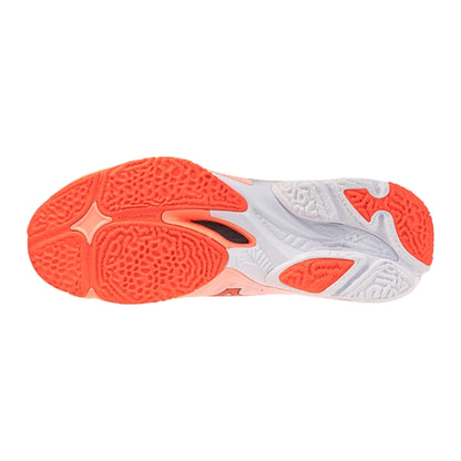 Mizuno Wave Lightning Elite Men white Flamingo Pickleball Shoe