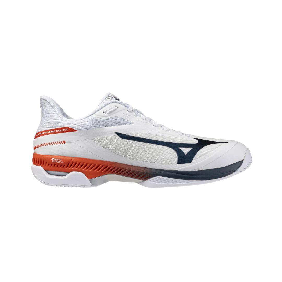 Mizuno Wave Exceed Court AC MEN White Orange Blue Pickleball Shoes