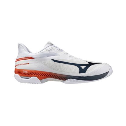 Mizuno Wave Exceed Court AC MEN White Orange Blue Pickleball Shoes