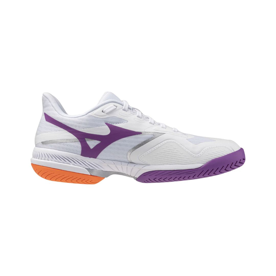 Mizuno Wave Exceed Court AC WOMEN White Purple Pickleball Shoes