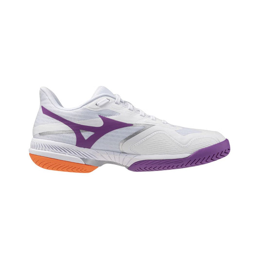 Mizuno Wave Exceed Court AC WOMEN White Purple Pickleball Shoes