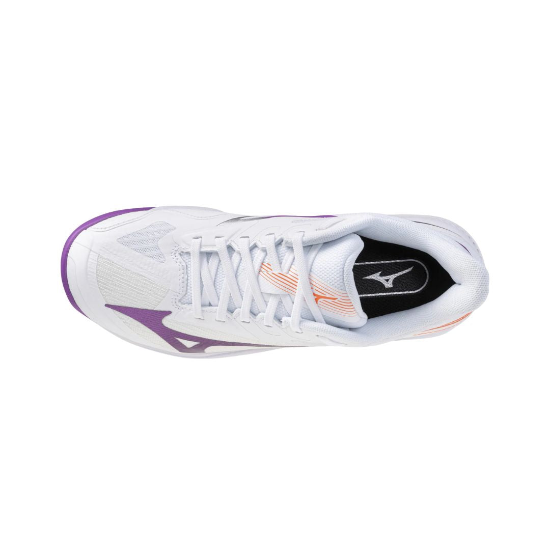 Mizuno Wave Exceed Court AC WOMEN White Purple Pickleball Shoes