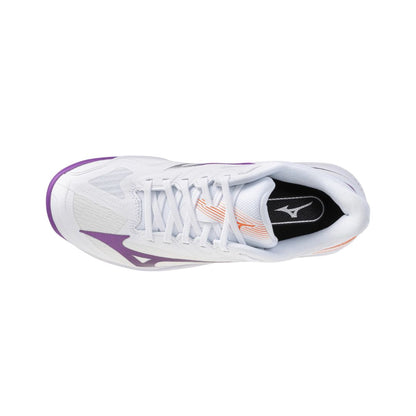 Mizuno Wave Exceed Court AC WOMEN White Purple Pickleball Shoes
