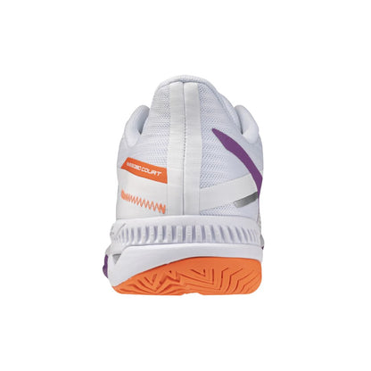 Mizuno Wave Exceed Court AC WOMEN White Purple Pickleball Shoes