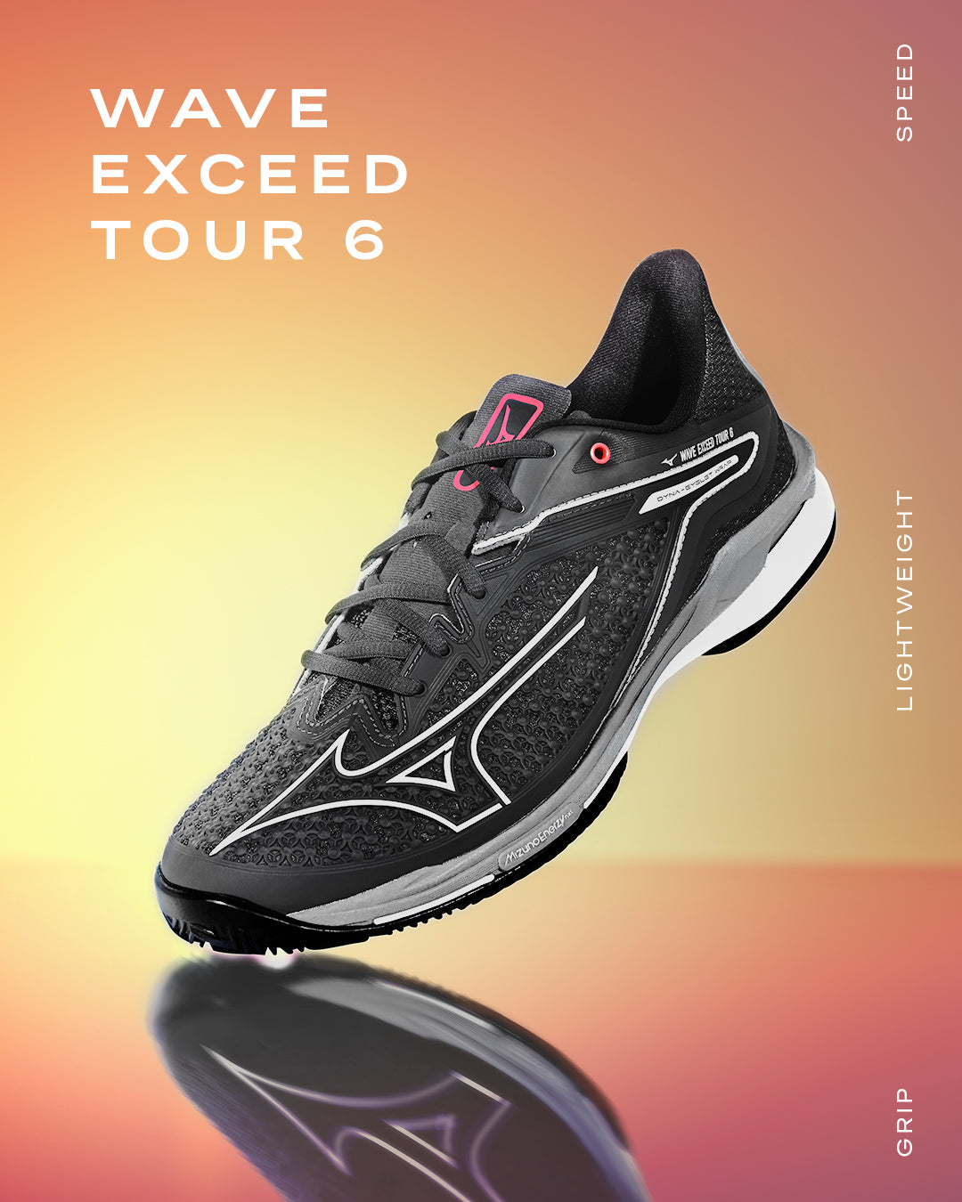 Mizuno Wave Exceed Tour 6 AC MEN Odyssey Grey Pickleball Shoe