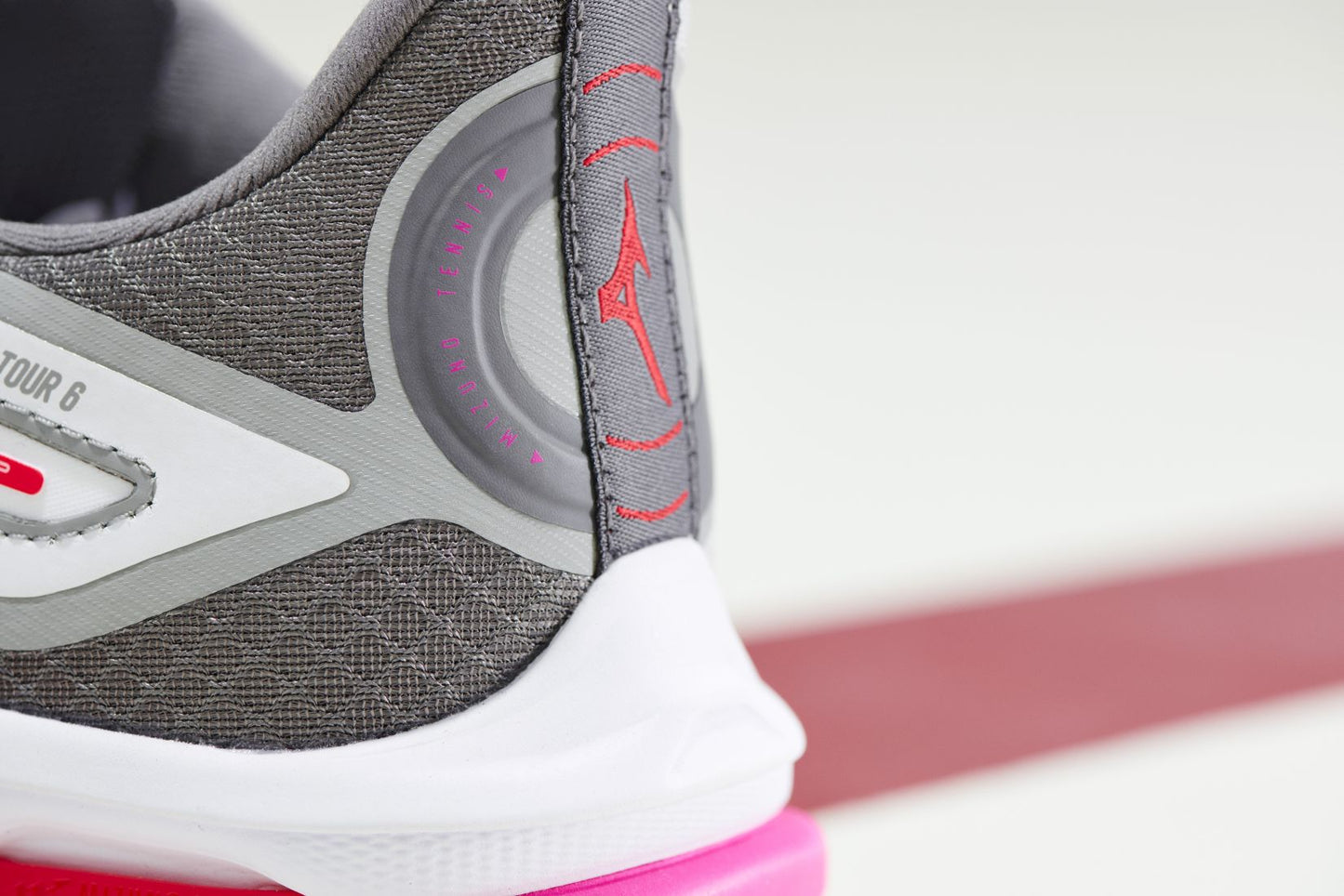 Mizuno Wave Exceed Tour 6 AC Women White Pink Pickleball Shoe