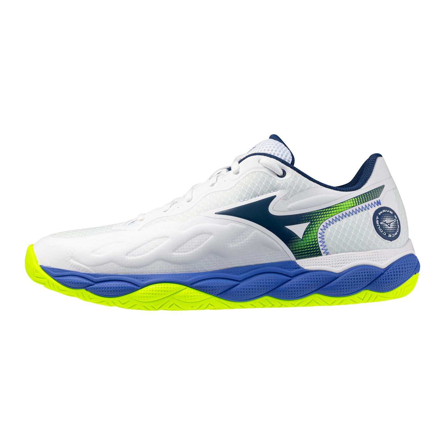 Mizuno Wave Enforce Court Men White Blue Yellow