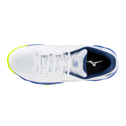 Mizuno Wave Enforce Court Men White Blue Yellow