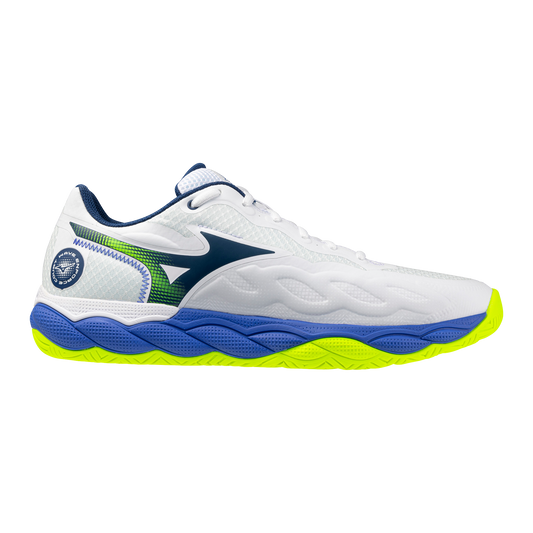 Mizuno Wave Enforce Court Men White Blue Yellow