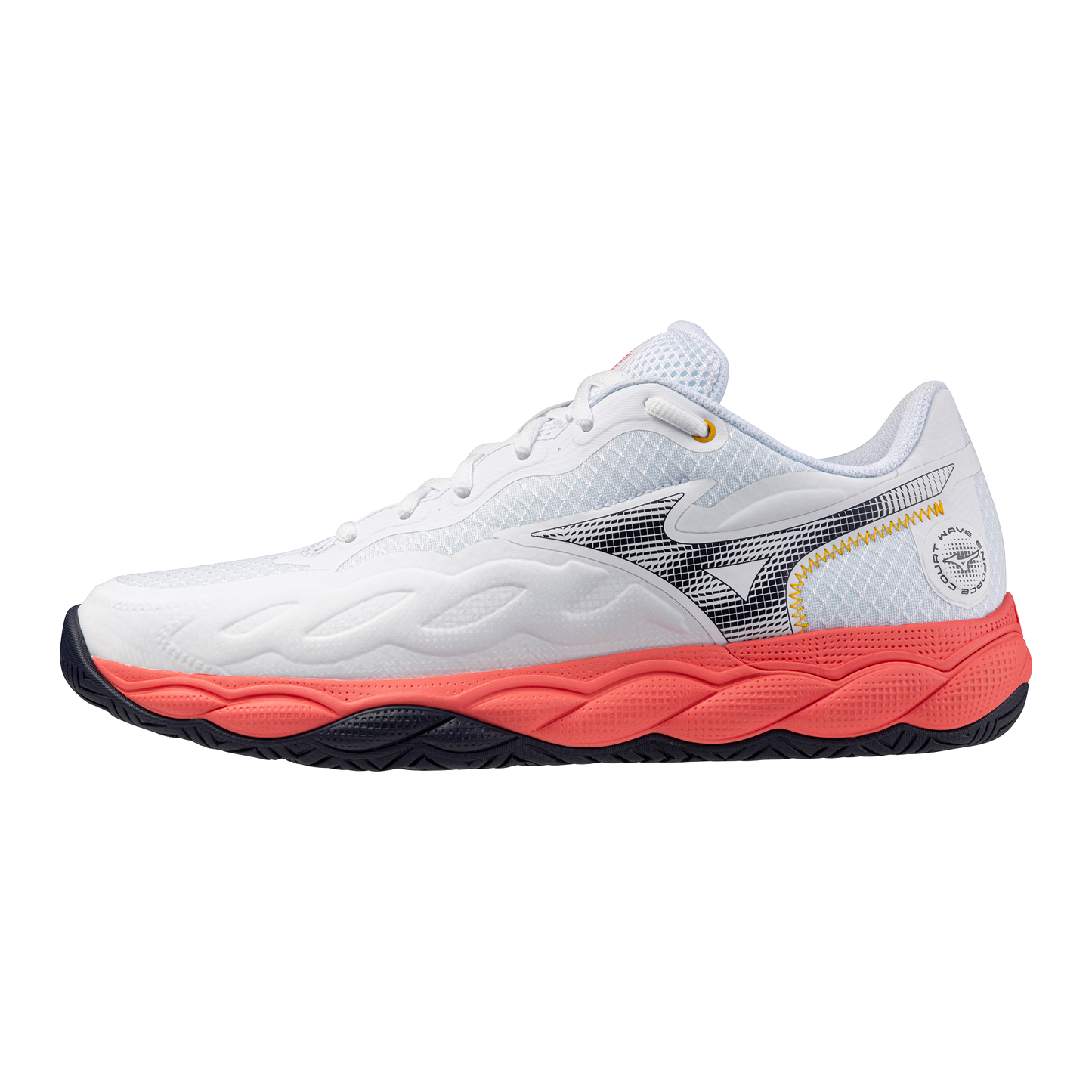 Mizuno Wave Enforce Court Men White Coral