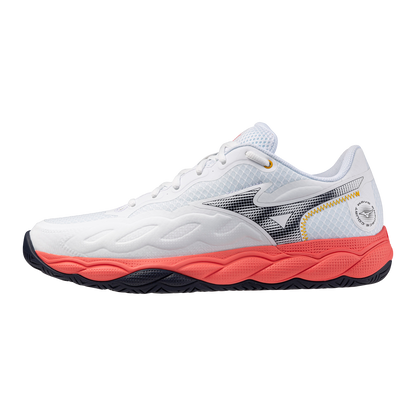 Mizuno Wave Enforce Court Men White Coral