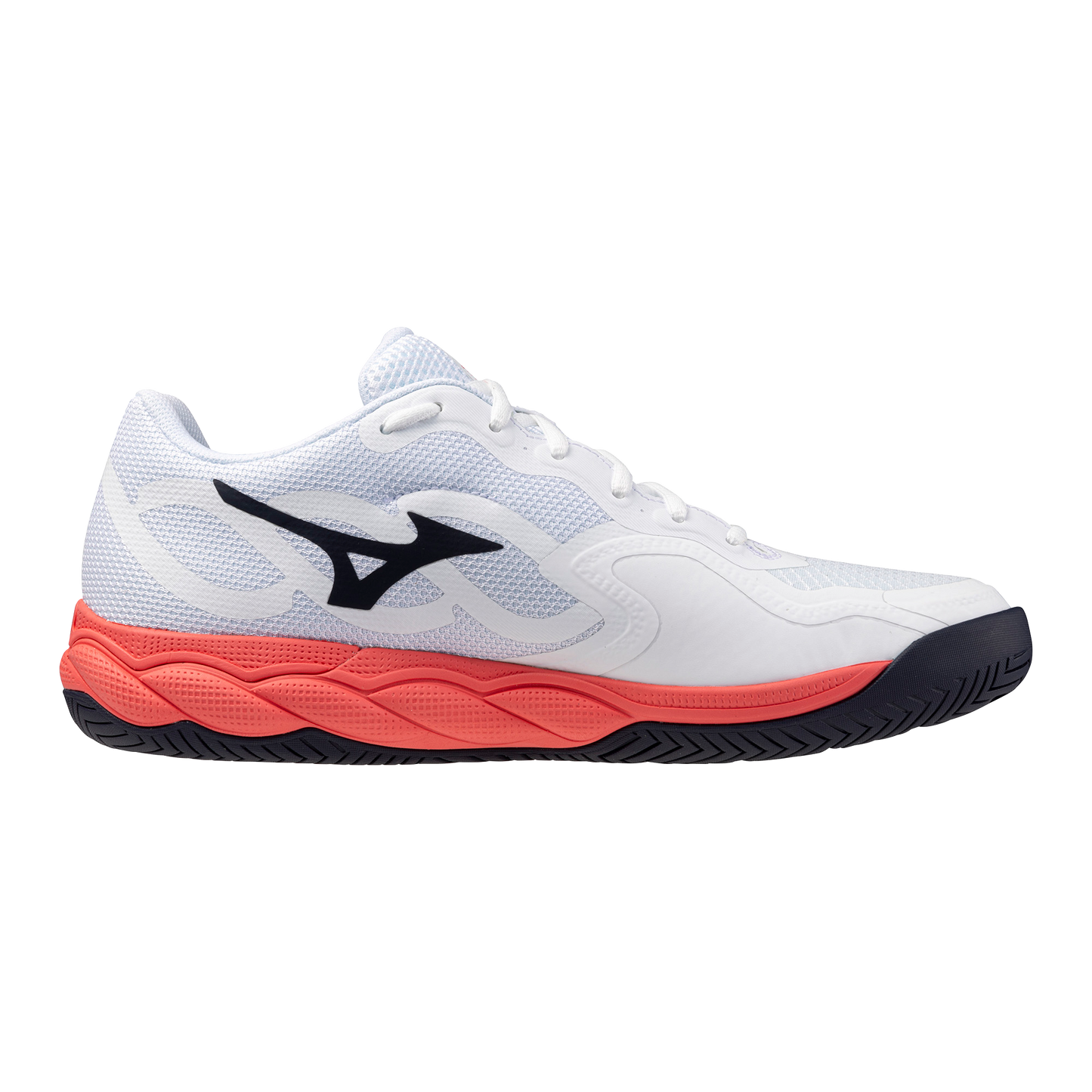 Mizuno Wave Enforce Court Men White Coral
