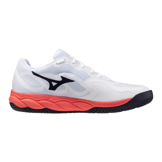 Mizuno Wave Enforce Court Men White Coral