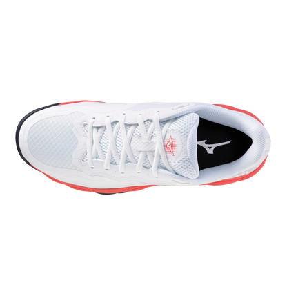 Mizuno Wave Enforce Court Men White Coral