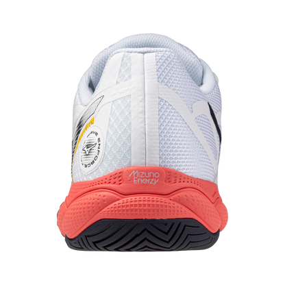 Mizuno Wave Enforce Court Men White Coral