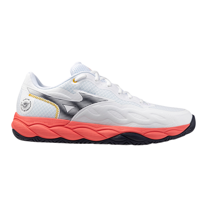Mizuno Wave Enforce Court Men White Coral