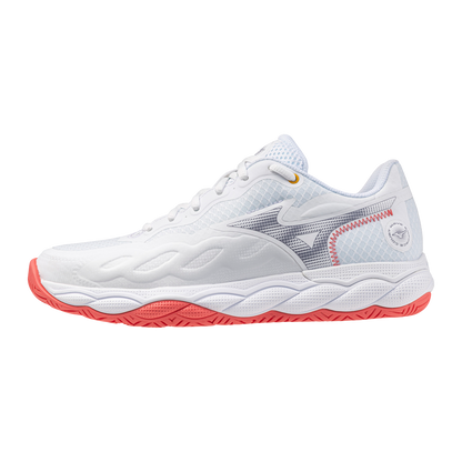 Mizuno Wave Enforce Court White Coral Women's Pickleball Shoe
