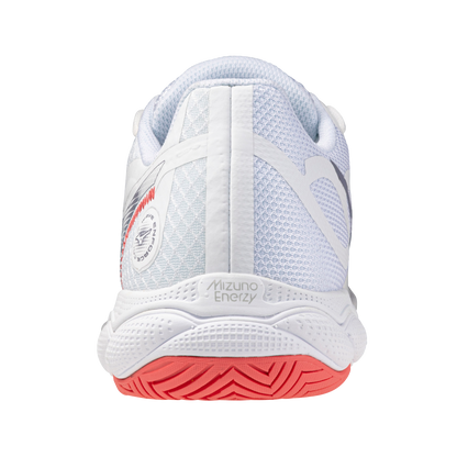 Mizuno Wave Enforce Court White Coral Women's Pickleball Shoe