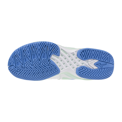 Mizuno Wave Exceed Tour 6 AC Women White Blue Pickleball Shoe